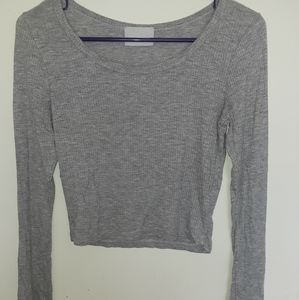 Grey Nollie Cropped Top